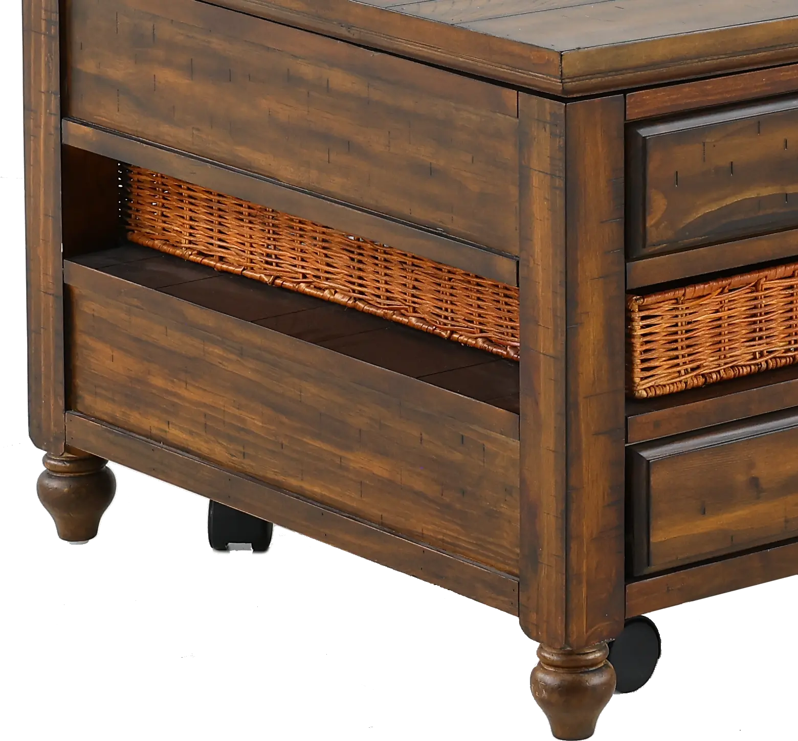 Cottage Lane Brown Lift-top Coffee Table-6