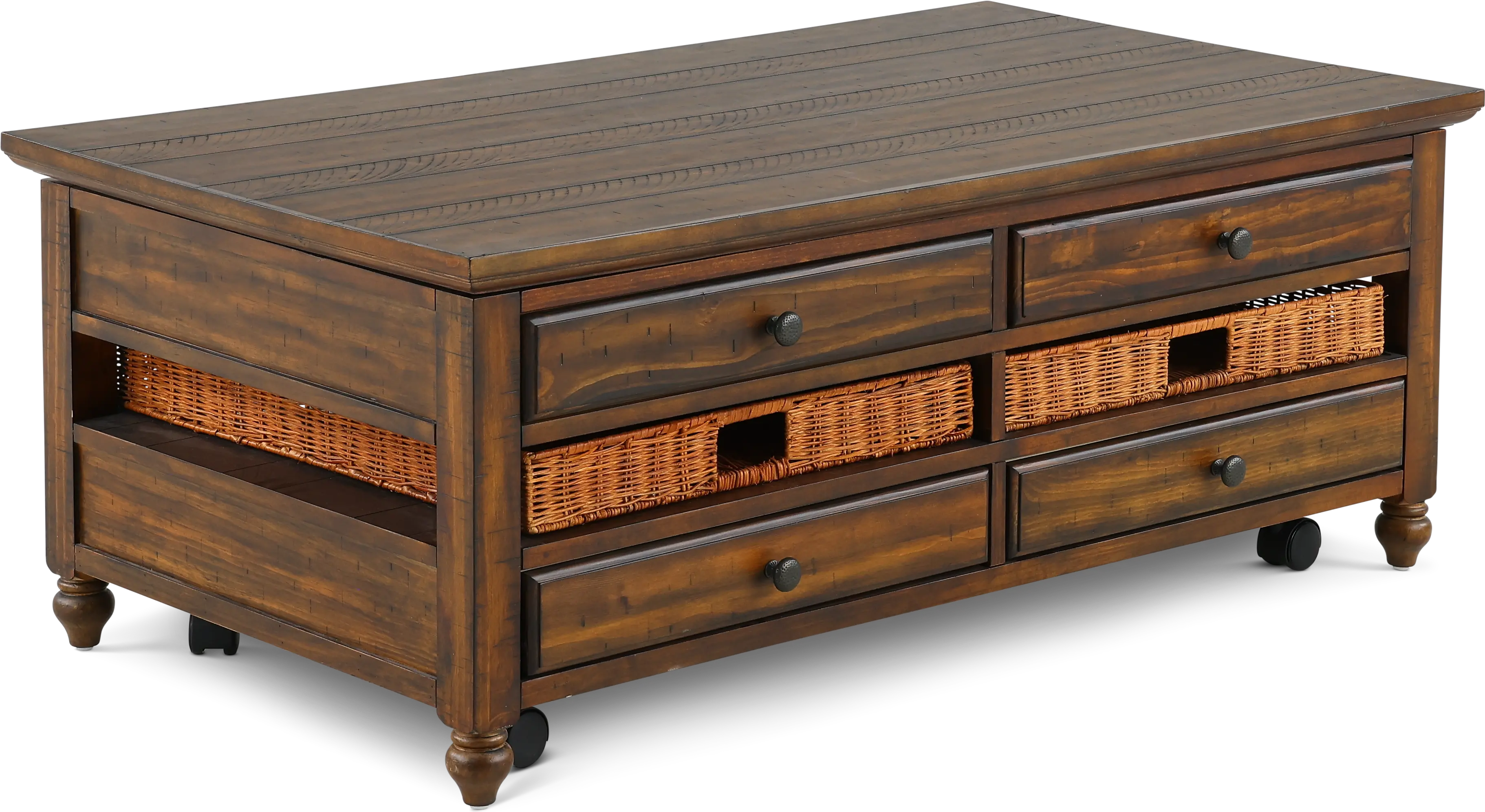 Cottage Lane Brown Lift-top Coffee Table-9