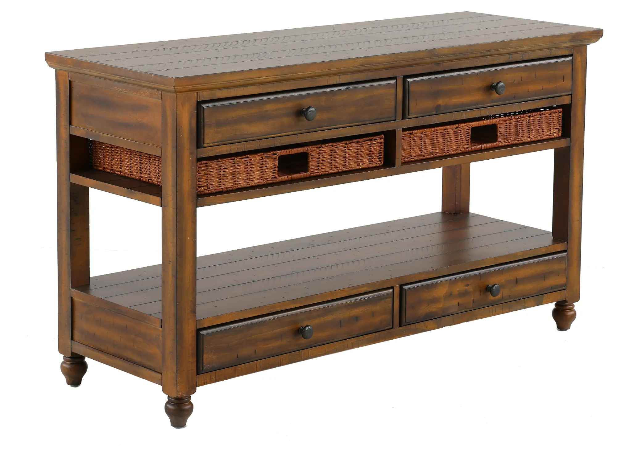 Detail of a single drawer pulled out showing light interior