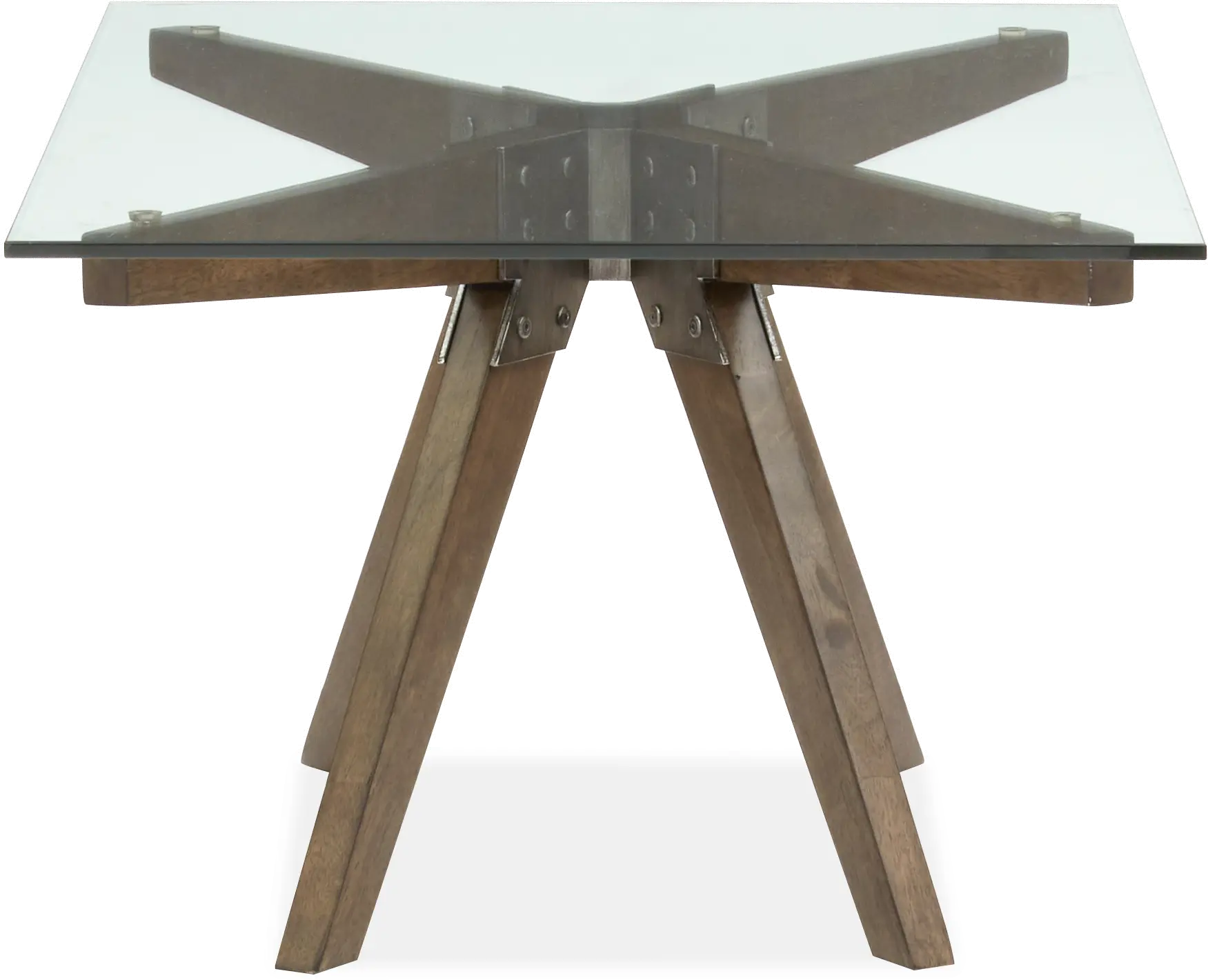 Exton Light Umber Coffee Table with Glass Top-5