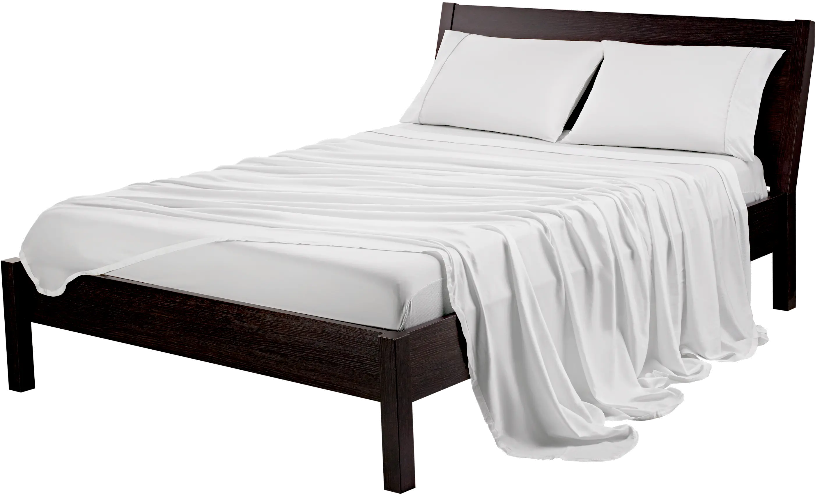 BGS199301 BedGear White Hyper Cotton Twin Bed Sheets-1