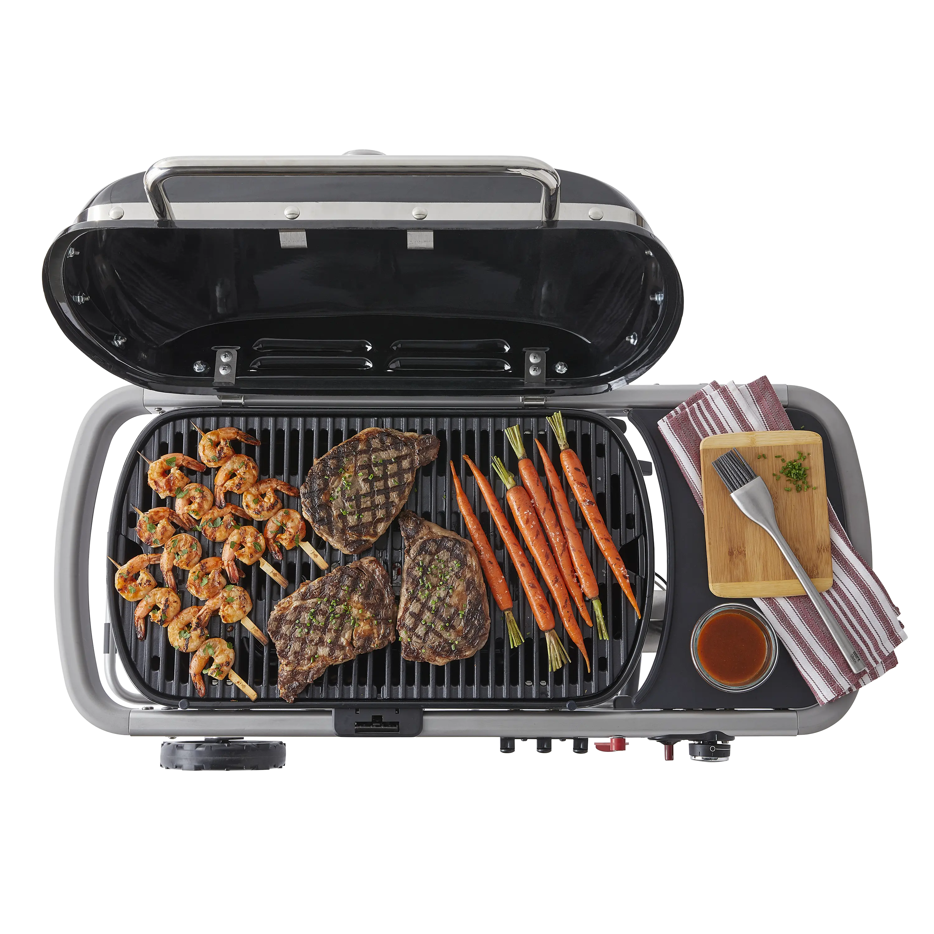 9010001,TRAVELER,BLK Weber Traveler Portable Liquid Propane Grill-3