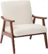 Davis Ivory Linen Accent Chair