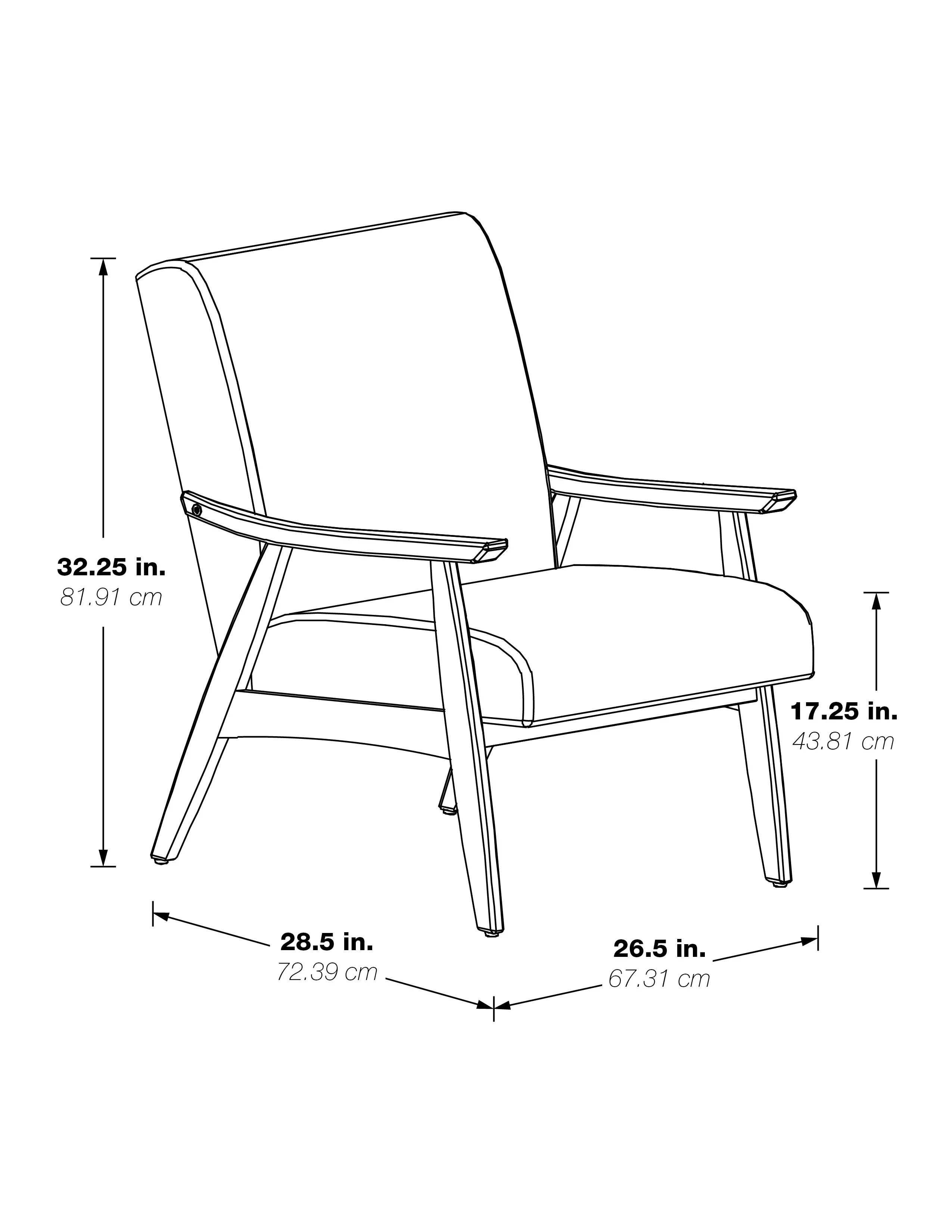 Davis Ivory Linen Accent Chair-4