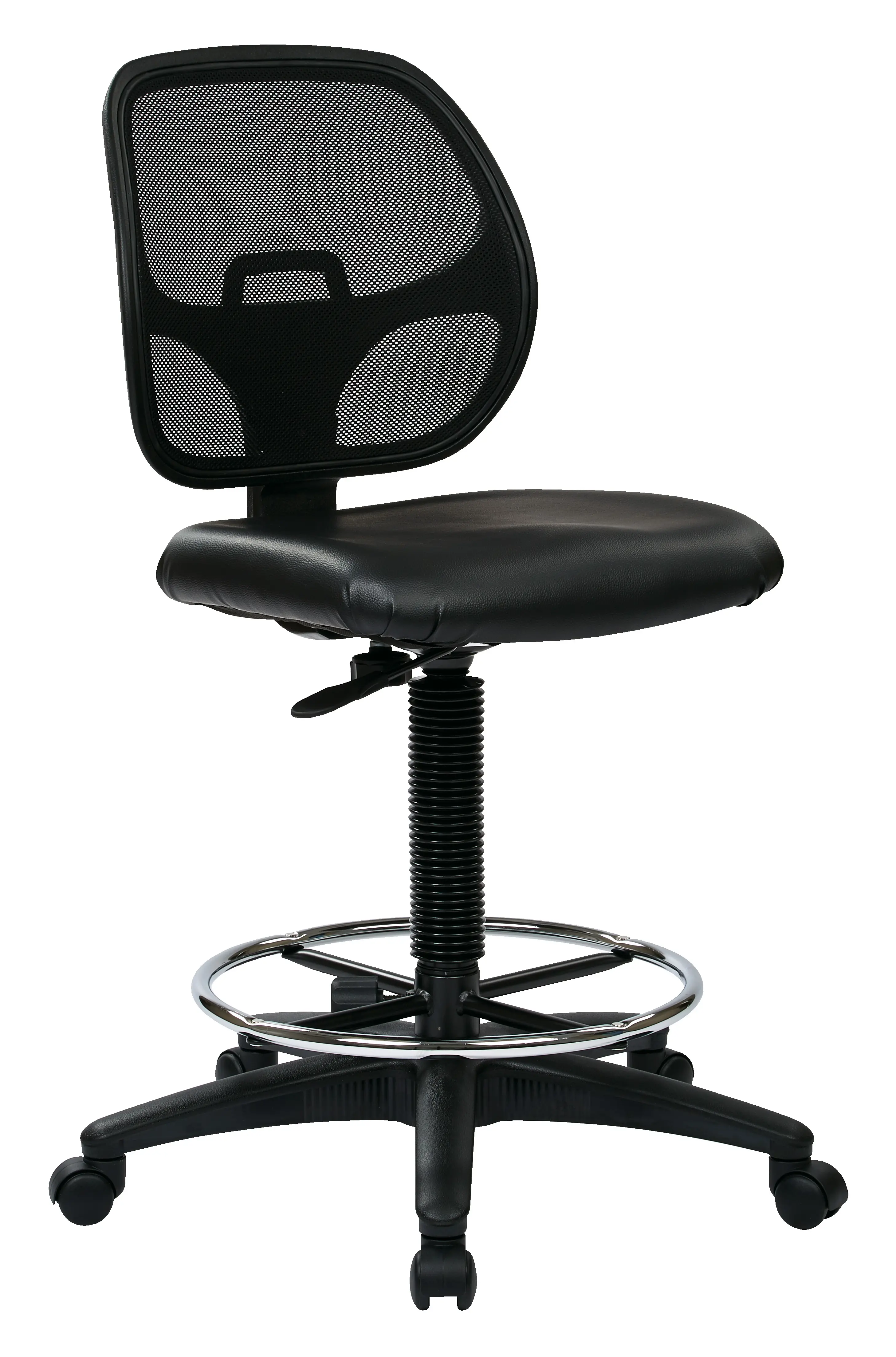 Deluxe Black Mesh Back Drafting Chair-1