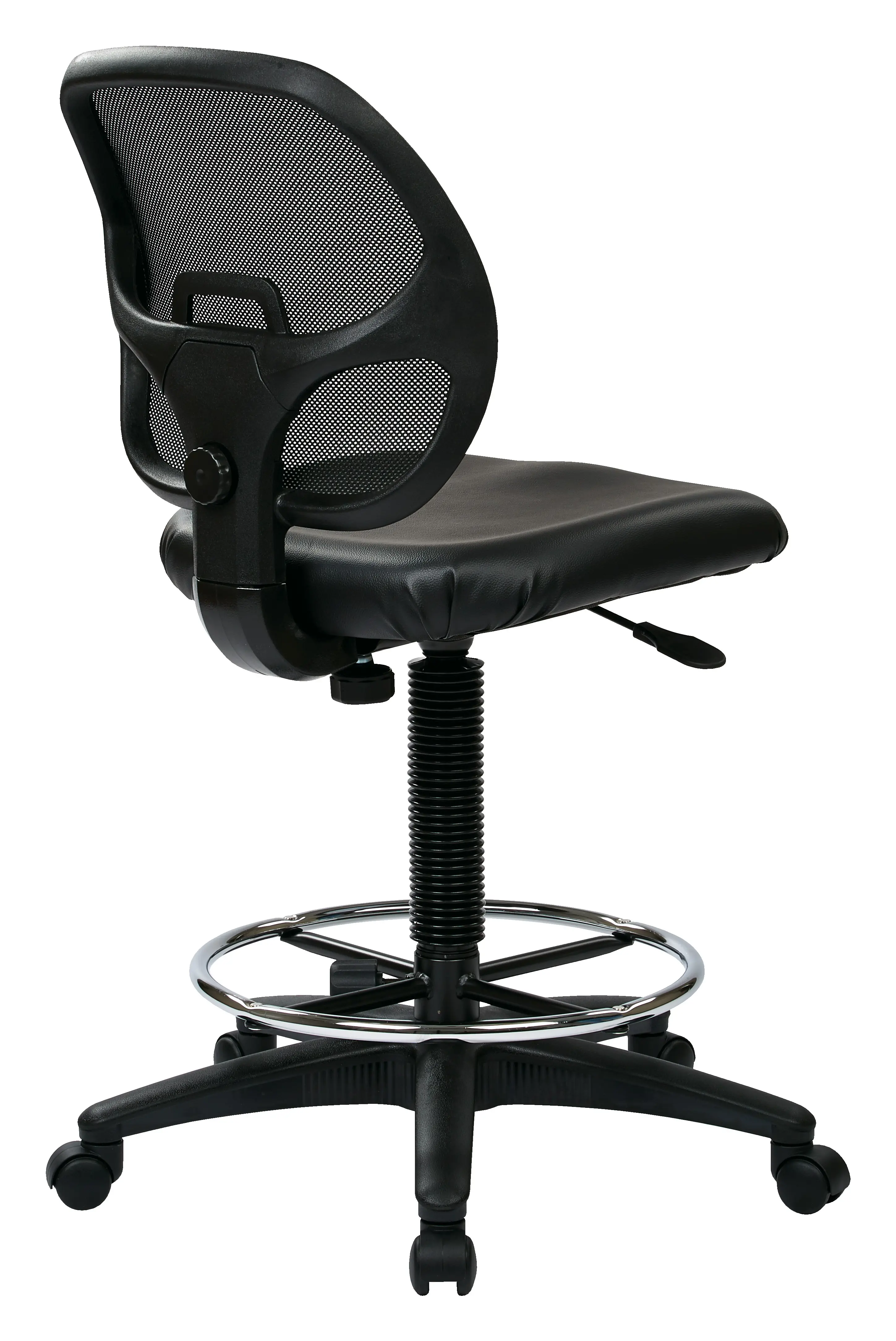 Deluxe Black Mesh Back Drafting Chair-3