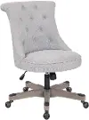 Hannah Light Gray Tufted Office Chair