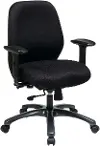 54666 Series Black Ergonomic Desk Chair