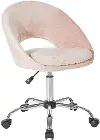 Milo Pink Velvet Office Chair