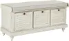 Dover Whitewash Storage Bench