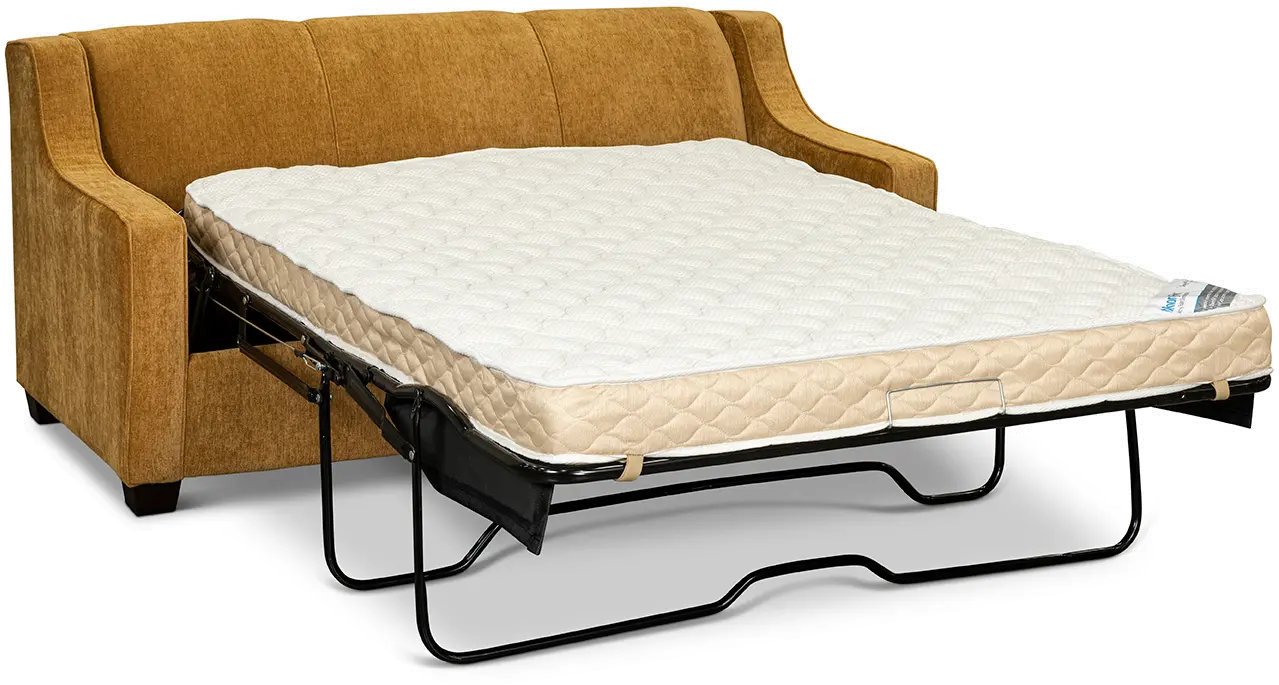 Marinette Yellow Convertible Full Sleeper Sofa-3