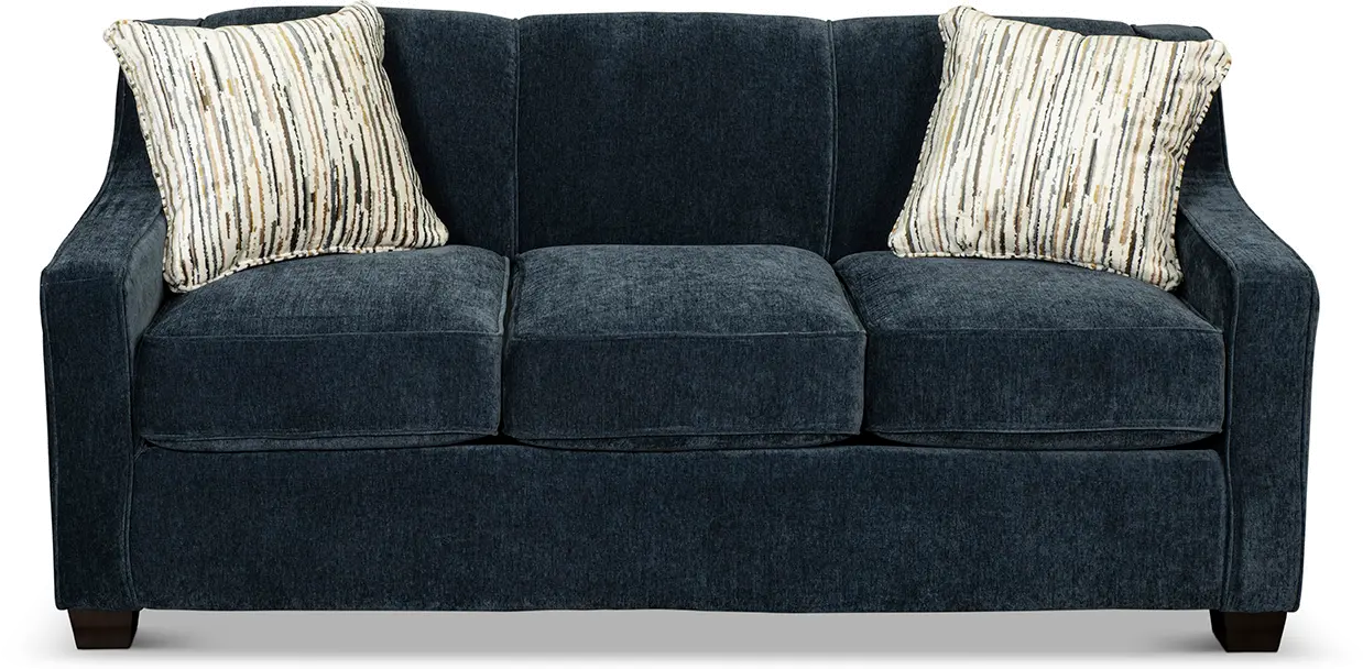 Marinette Blue Convertible Full Sleeper Sofa-1