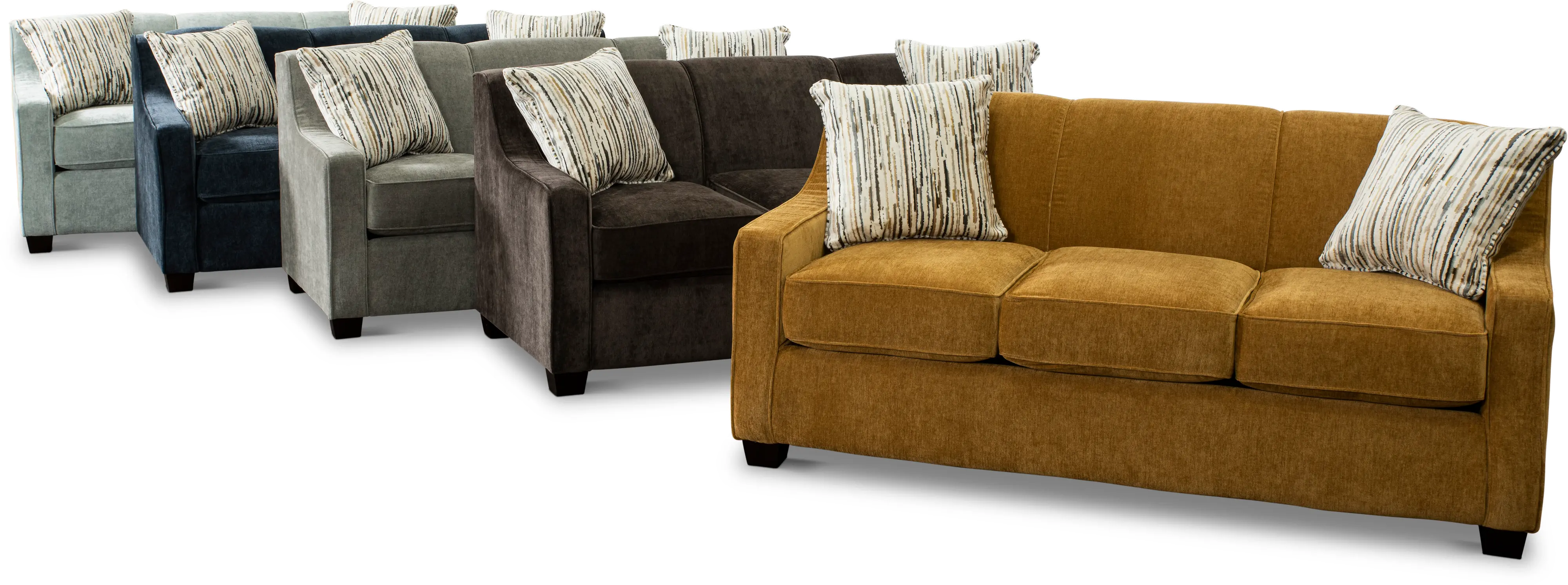 Marinette Light Gray Convertible Full Sleeper Sofa-6