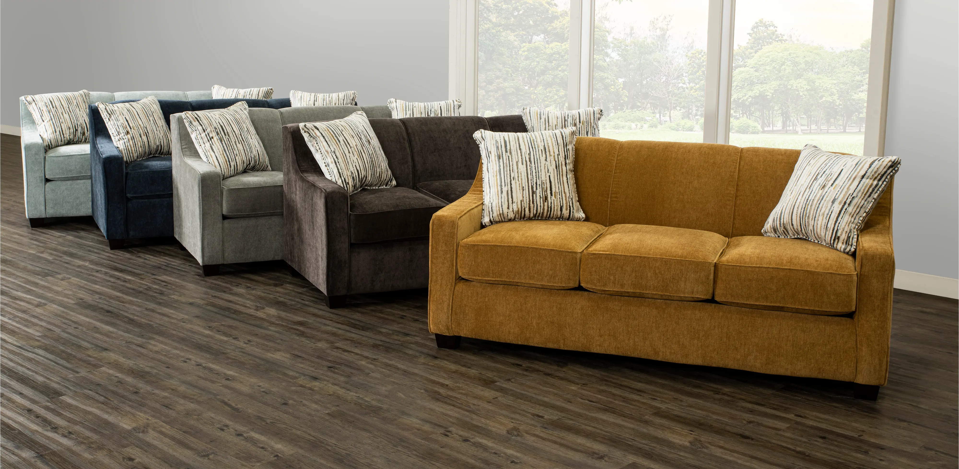 Marinette Light Gray Convertible Full Sleeper Sofa-8