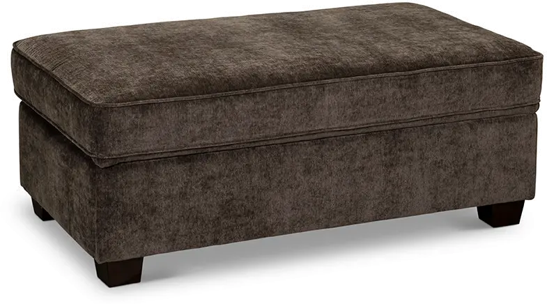 Marinette Dark Brown Storage Ottoman-1