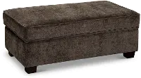 Marinette Dark Brown Storage Ottoman