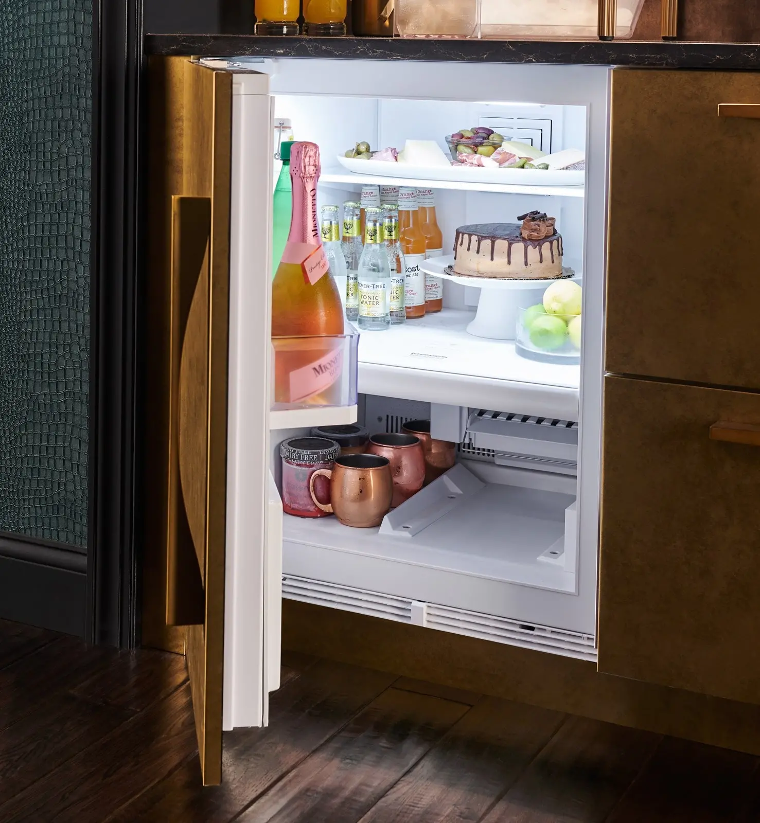 DEU2450CI/L Sub-Zero 24 Inch Designer Compact Refrigerator and Freezer - Panel Ready, Left Hinge-2