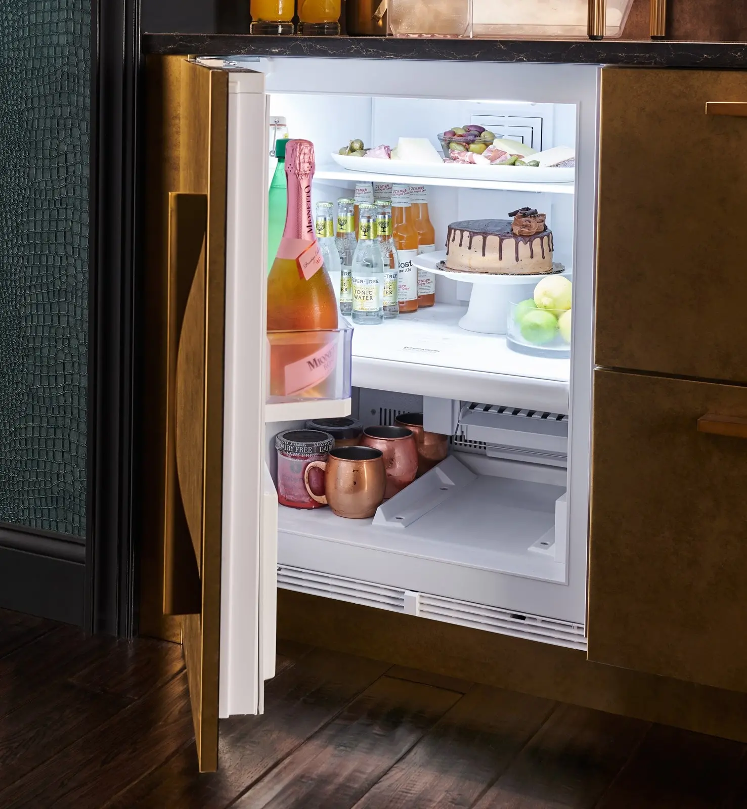 DEU2450CI/R Sub-Zero 24 Inch Designer Compact Refrigerator and Freezer - Panel Ready, Right Hinge-2