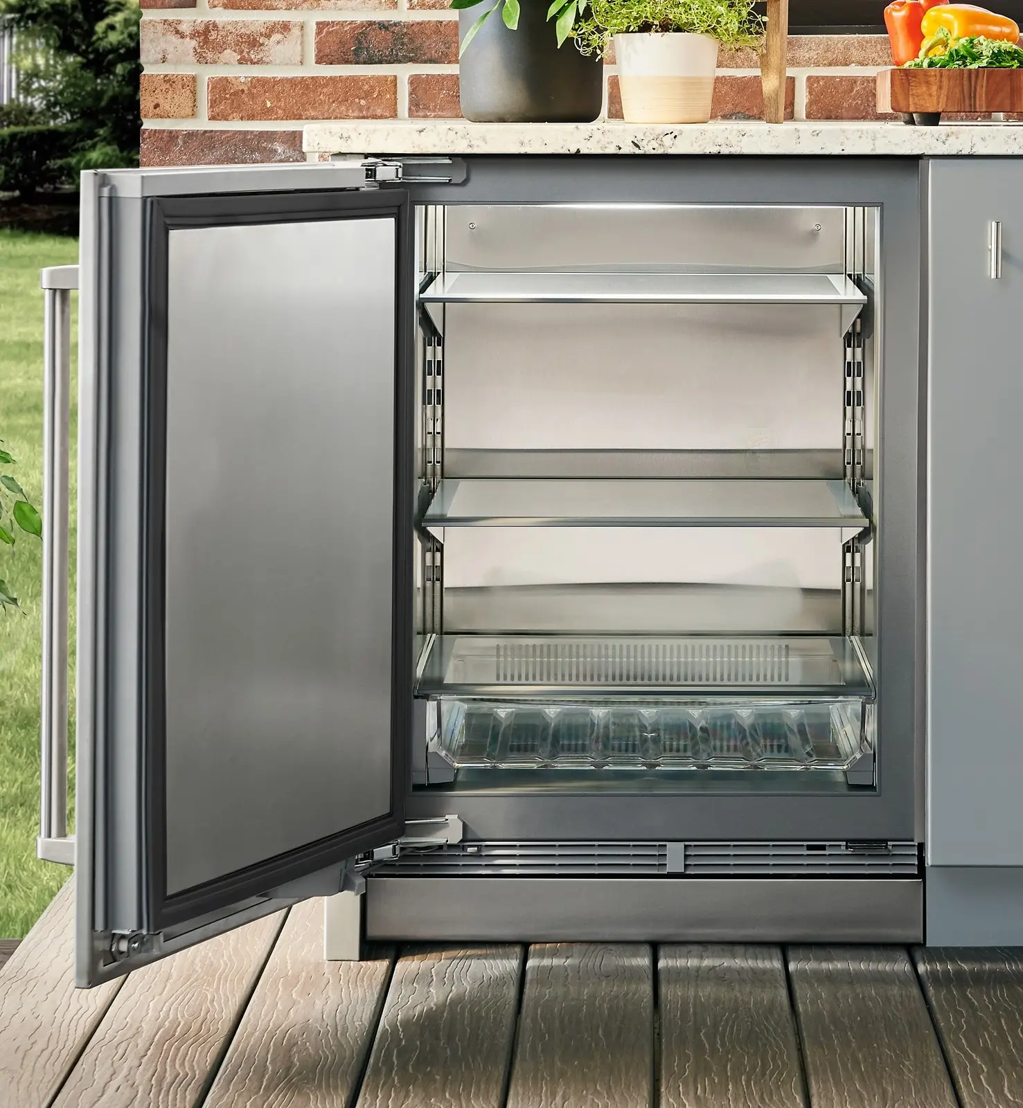 DEU2450RO/L Sub-Zero 24 Inch Designer Compact Outdoor Refrigerator - Panel Ready-2