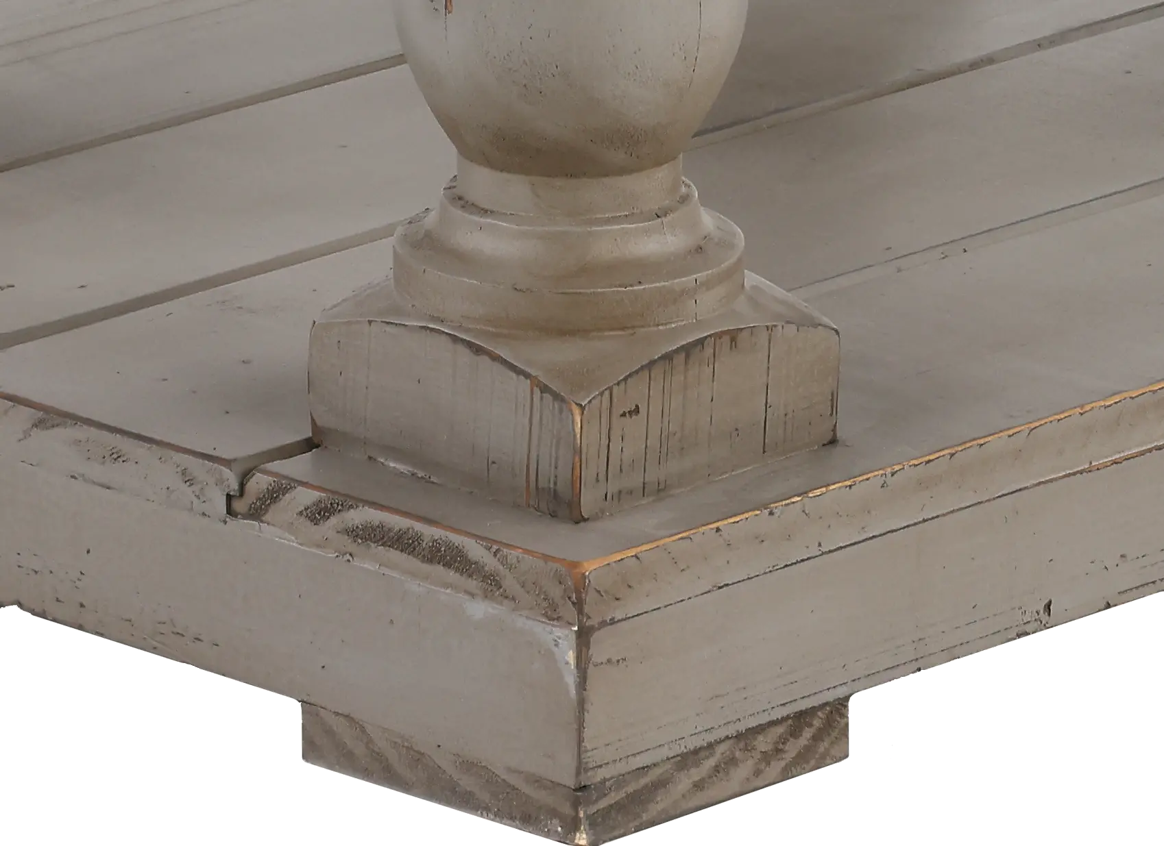 Ivan Weathered Gray Traditional End Table-5
