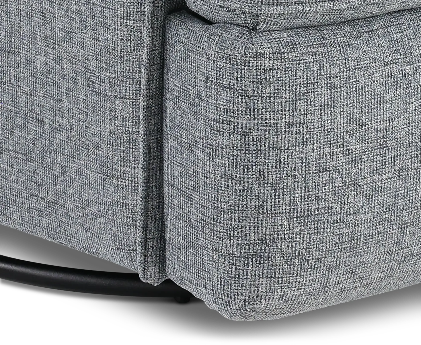 Logan Denim Blue Power Glider Recliner with Swivel-2