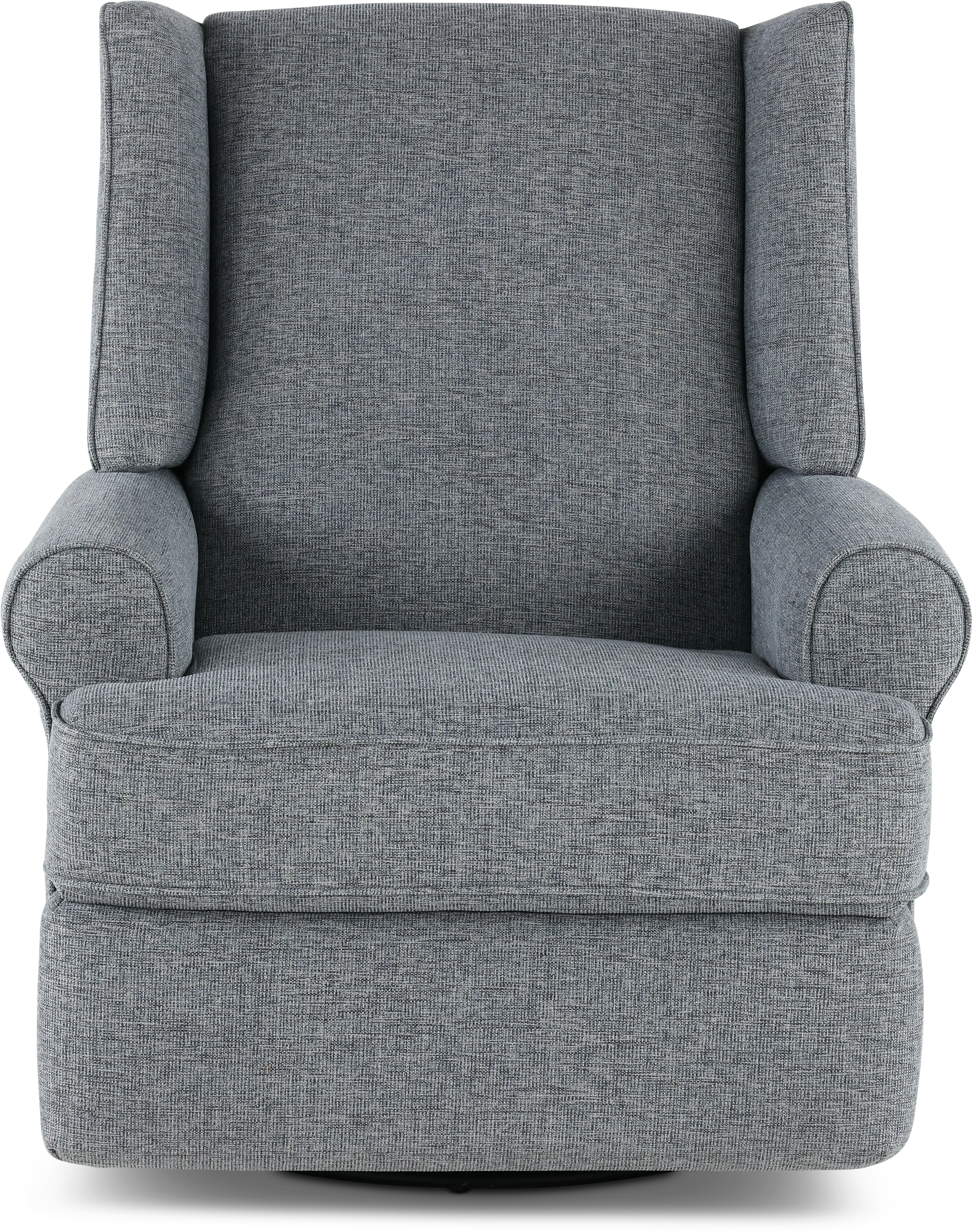 Logan Denim Blue Power Glider Recliner with Swivel-5
