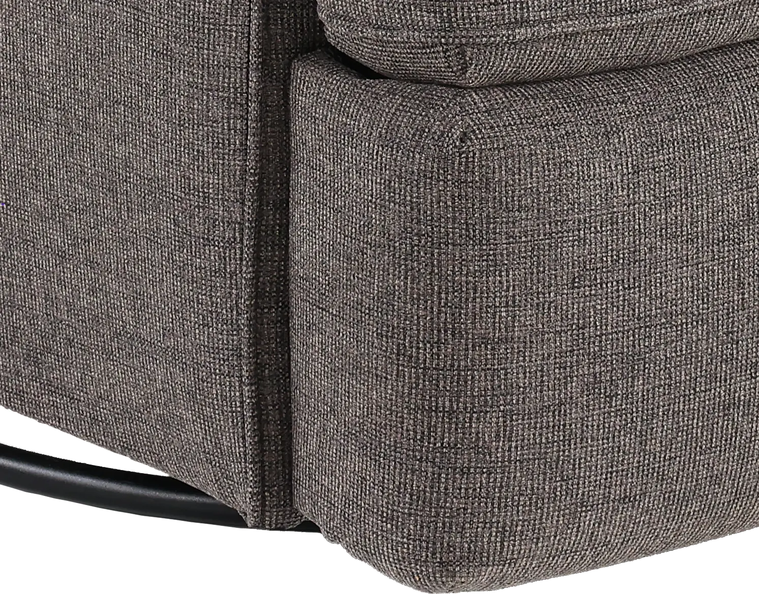 Logan Charcoal Gray Power Swivel Glider Recliner-1