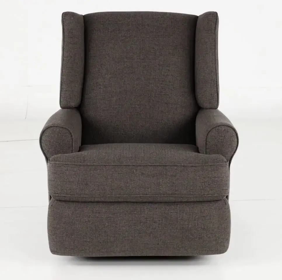 Logan Charcoal Gray Power Swivel Glider Recliner-9