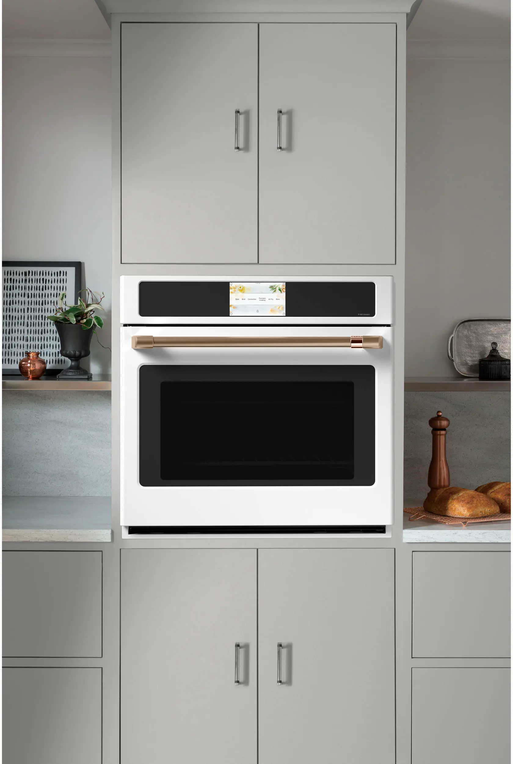 CTS90DP4NW2 Cafe 5.0 cu ft Single Wall Oven - Matte White 30 Inch-7