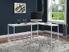 Contempo White Oak L-Shaped Desk