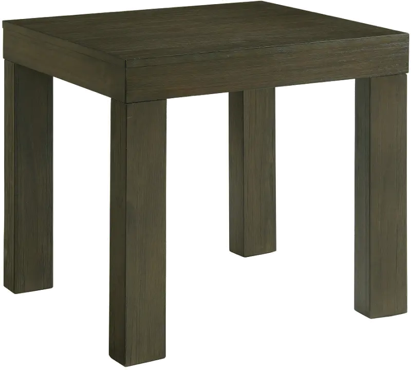 Grady Dark Brown End Table with Built-in Outlets