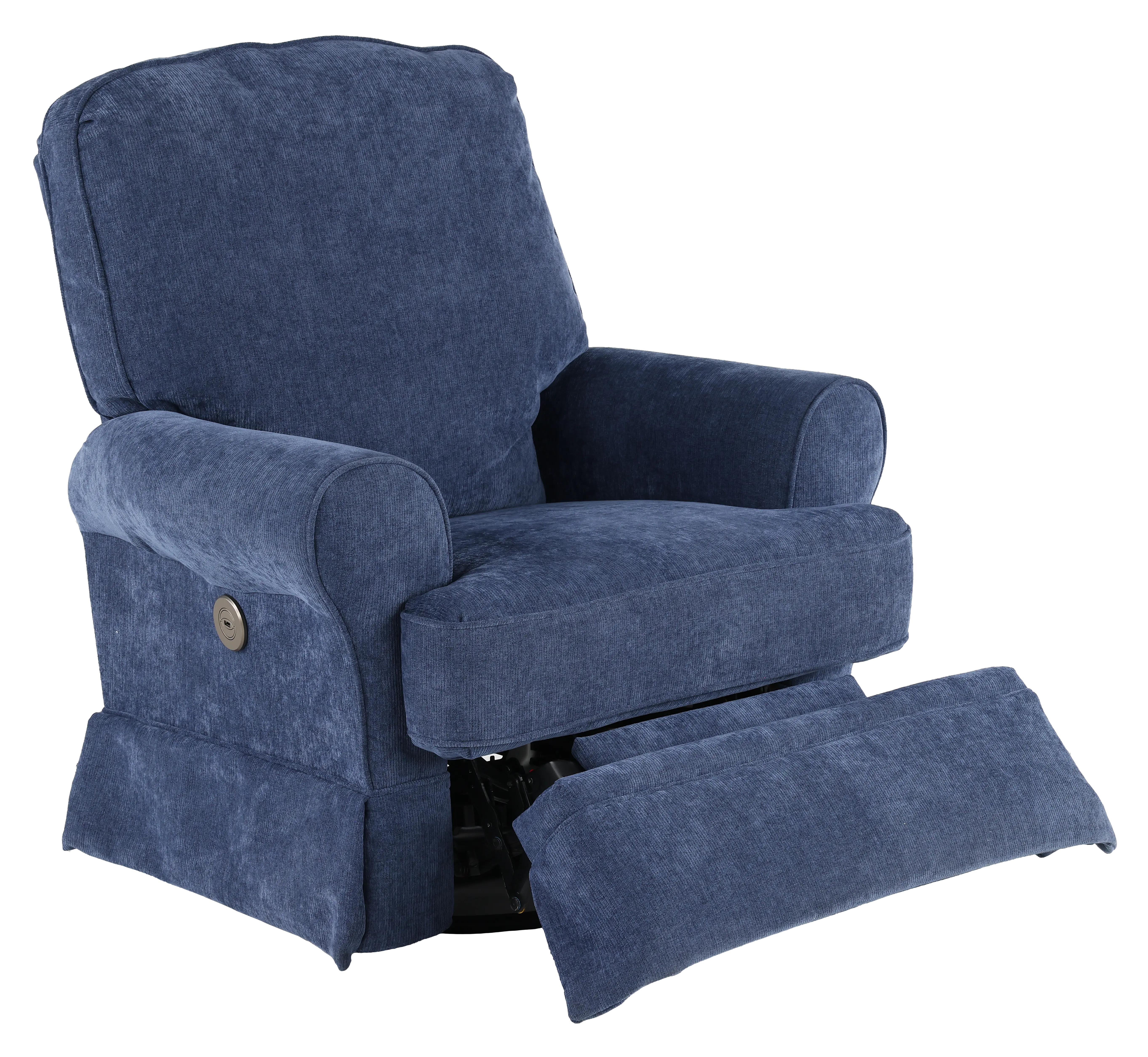 Juliana Royal Blue Power Glider Recliner with Swivel-4