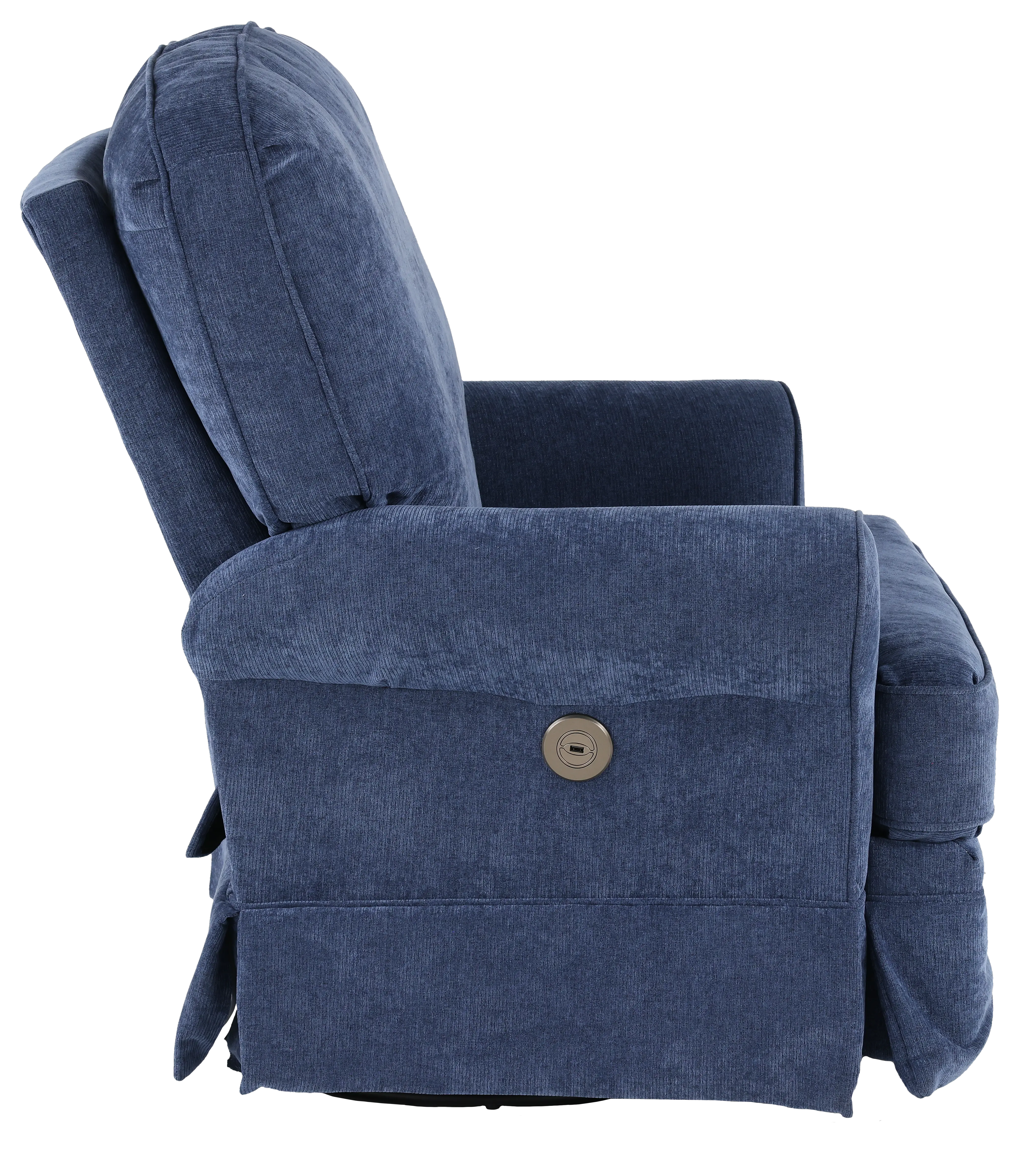 Juliana Royal Blue Power Glider Recliner with Swivel-5