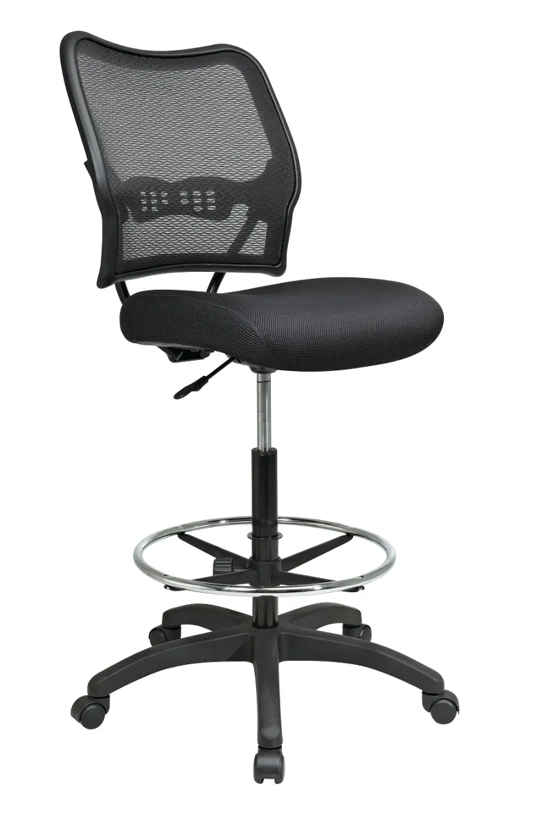 Deluxe Black Drafting Chair