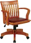 Deluxe Wood Banker's Chair