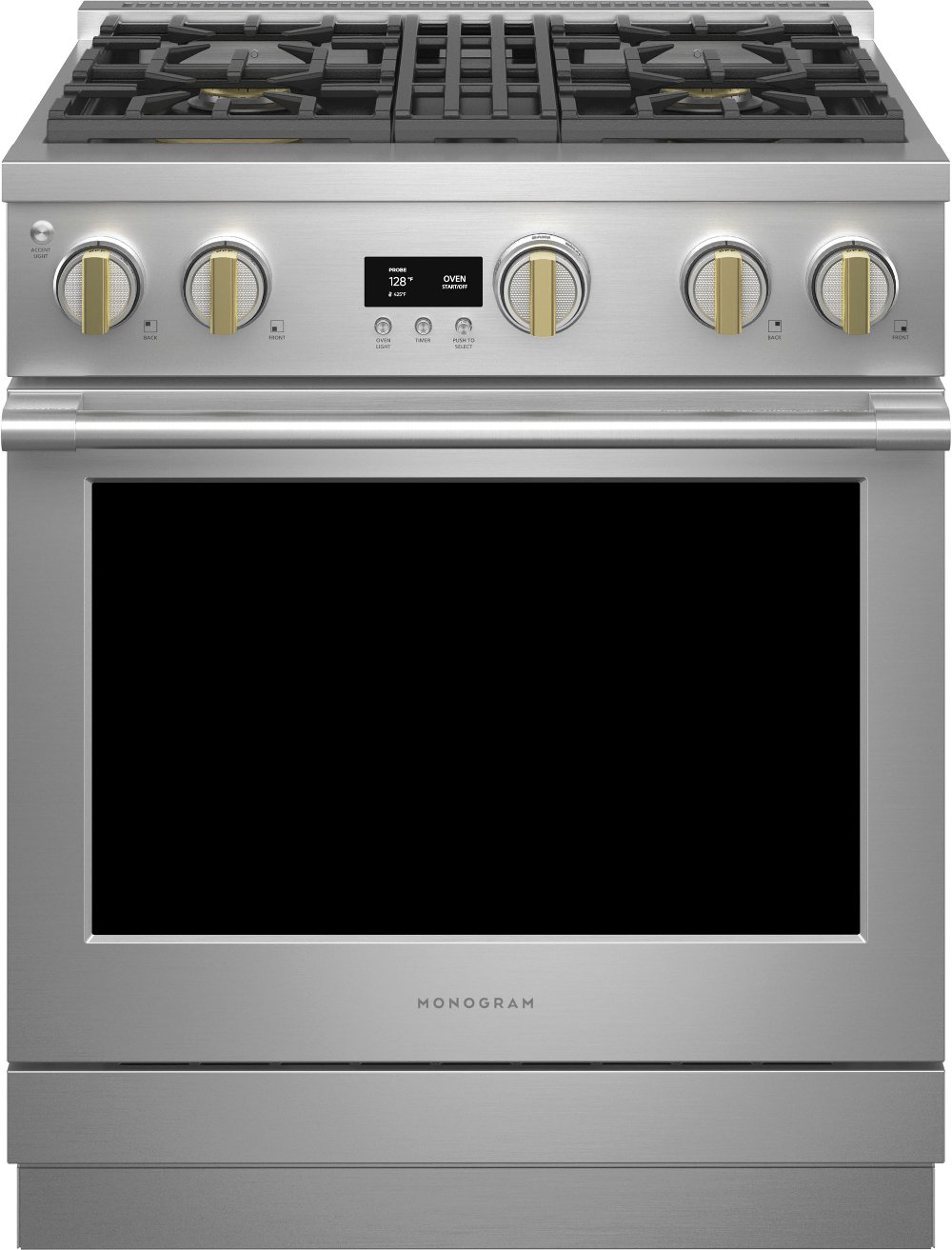 Monogram Professional 5.75 cu ft Dual Fuel Range - Stainless Steel