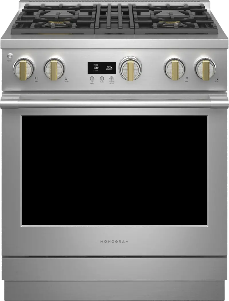 Monogram Professional 5.75 cu ft Dual Fuel Range - Stainless Steel