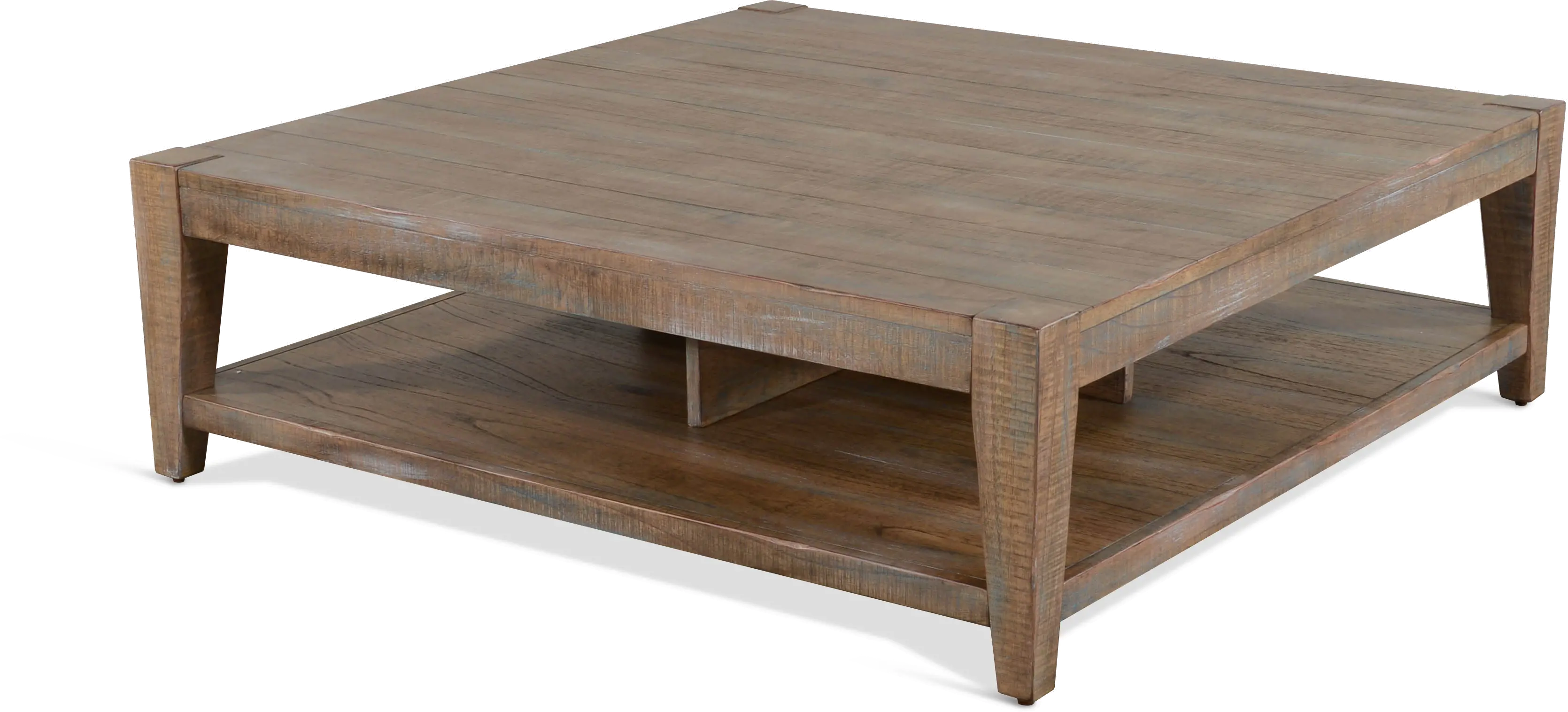 Platt Weathered Brown Coffee Table-1