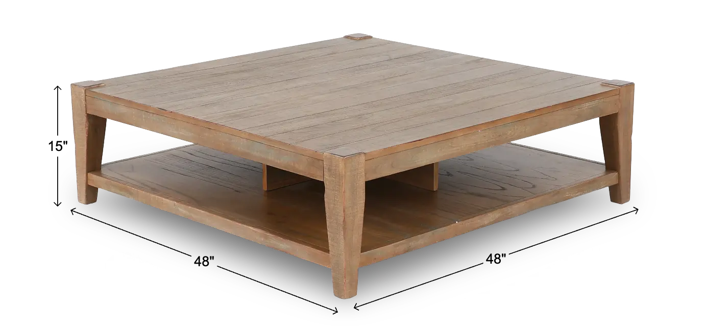 Platt Weathered Brown Coffee Table-3