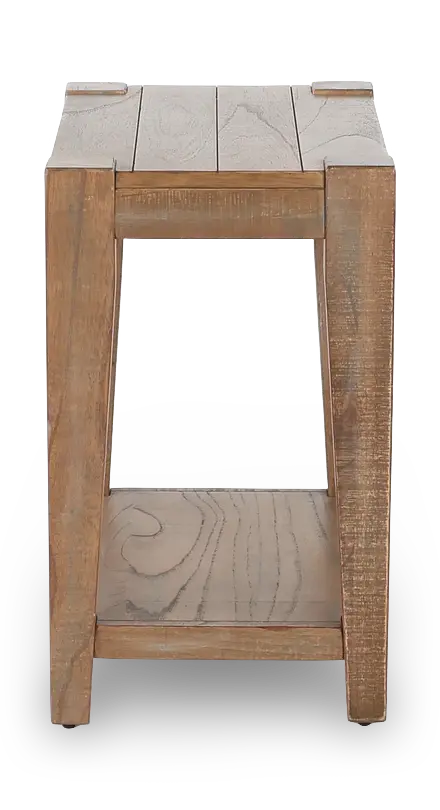 Platt Weathered Brown Side Table-4