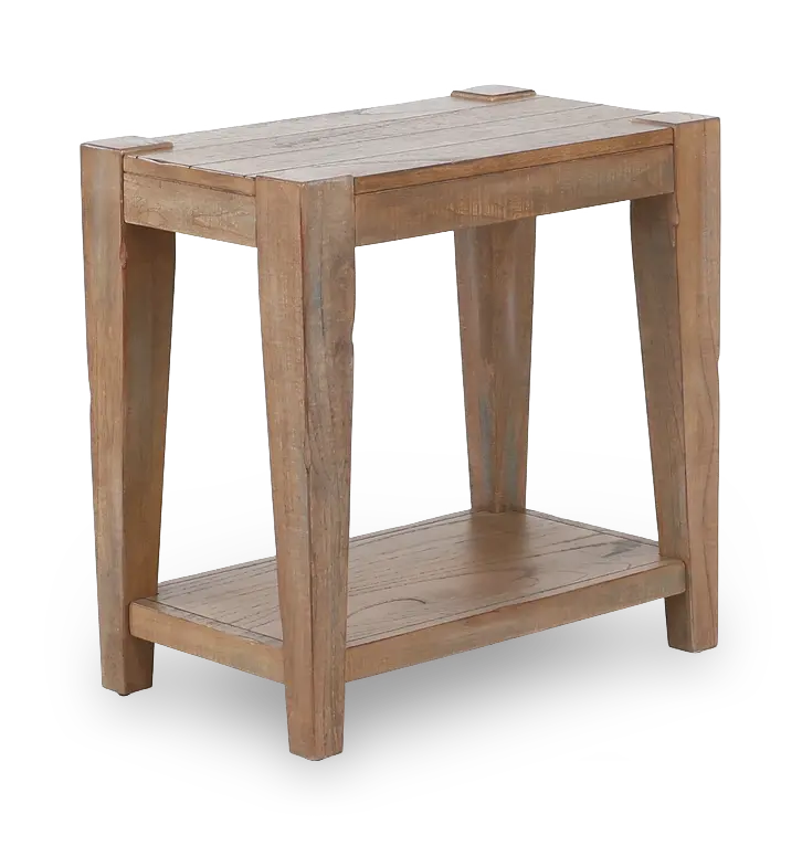 Platt Weathered Brown Side Table-5