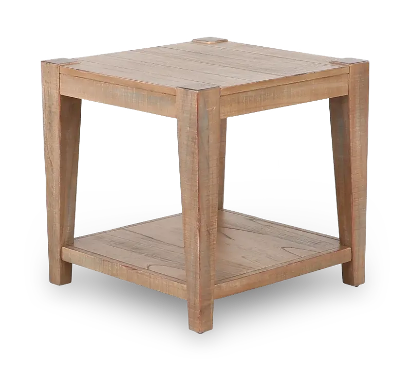 Platt Weathered Brown End Table