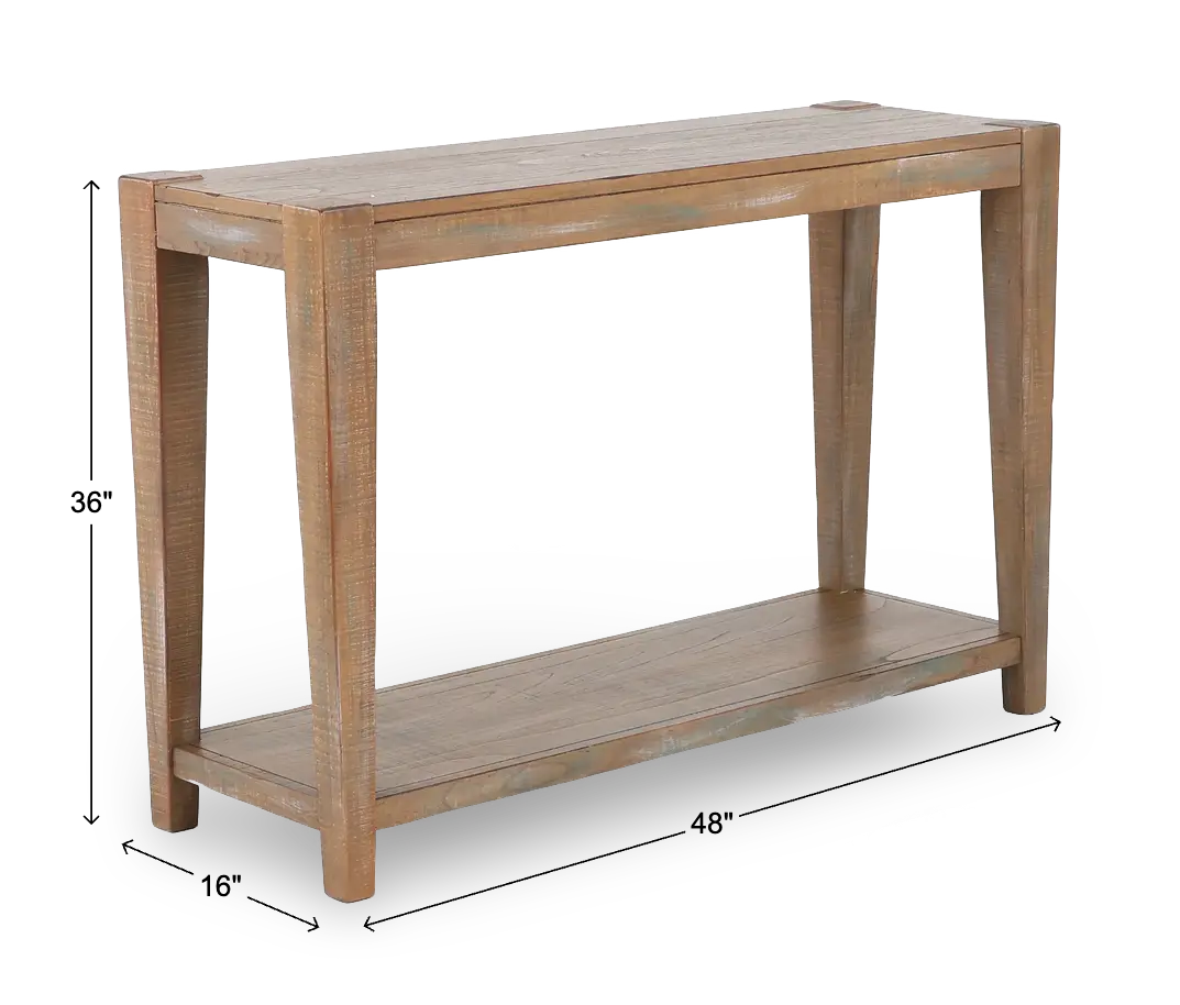 Platt Weathered Brown Sofa Table-3
