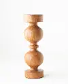 15  Brown Mango Wood Candle Holder