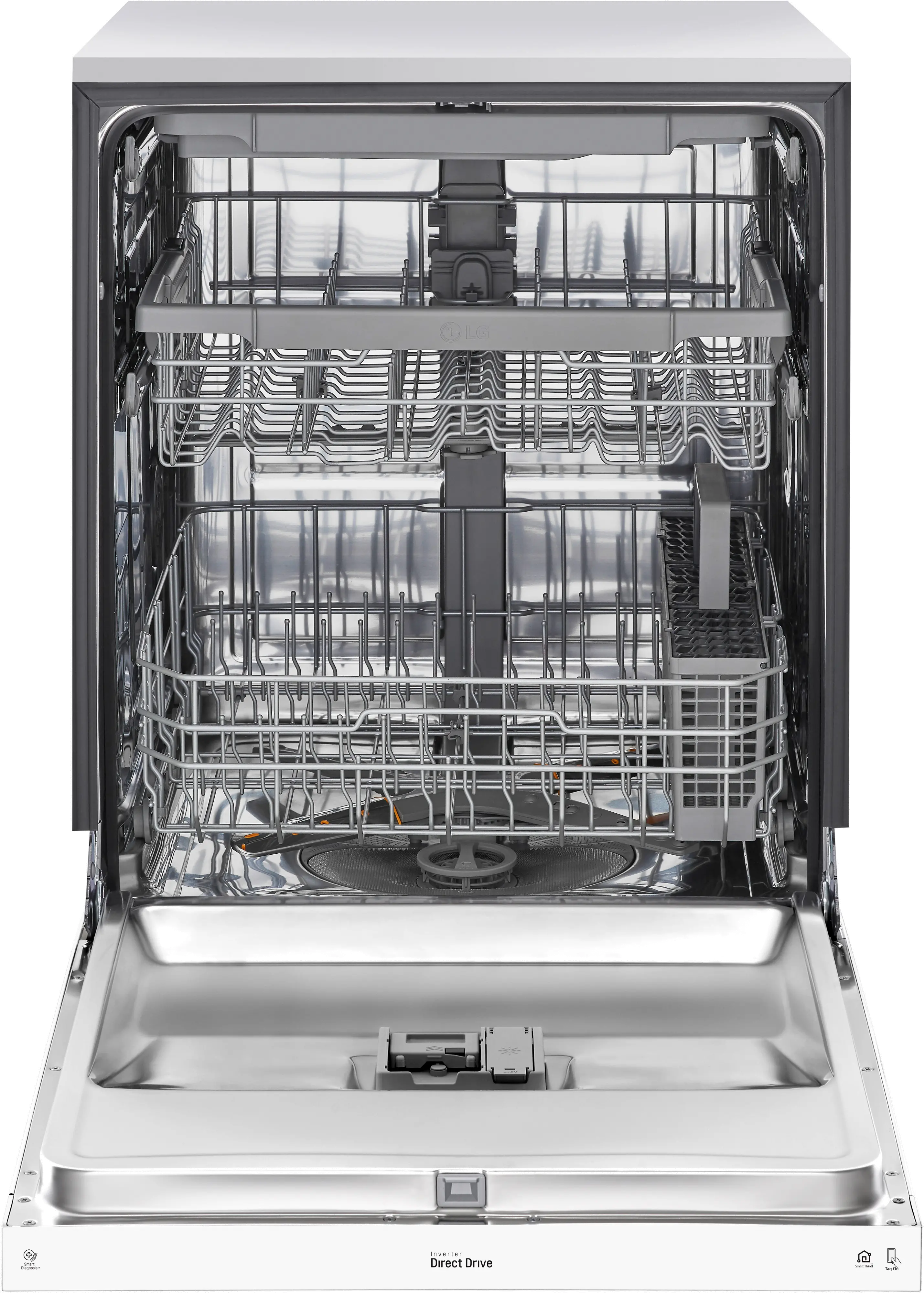 LDFN4542W LG Front Control Dishwasher - White-4