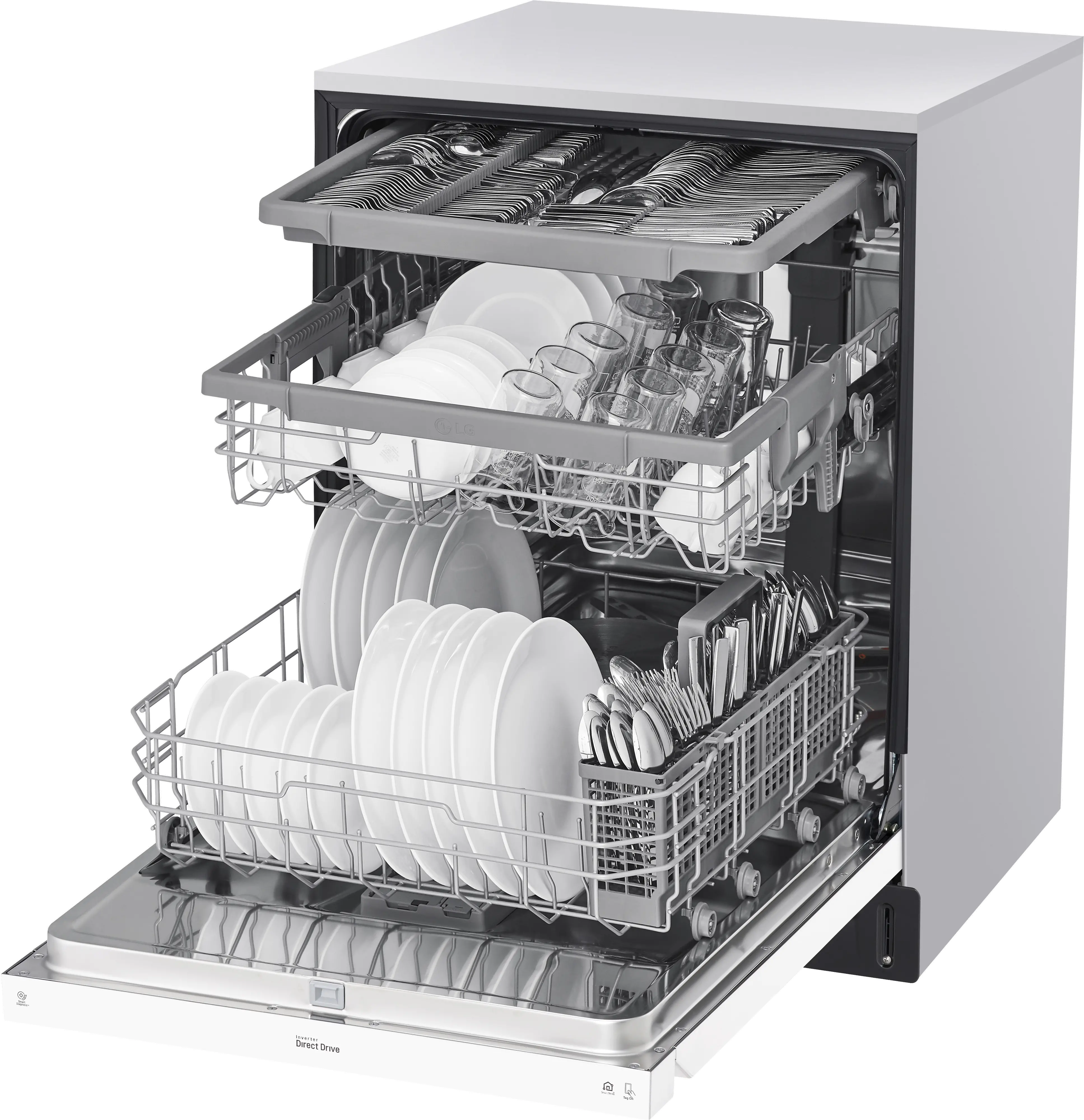 LDFN4542W LG Front Control Dishwasher - White-5