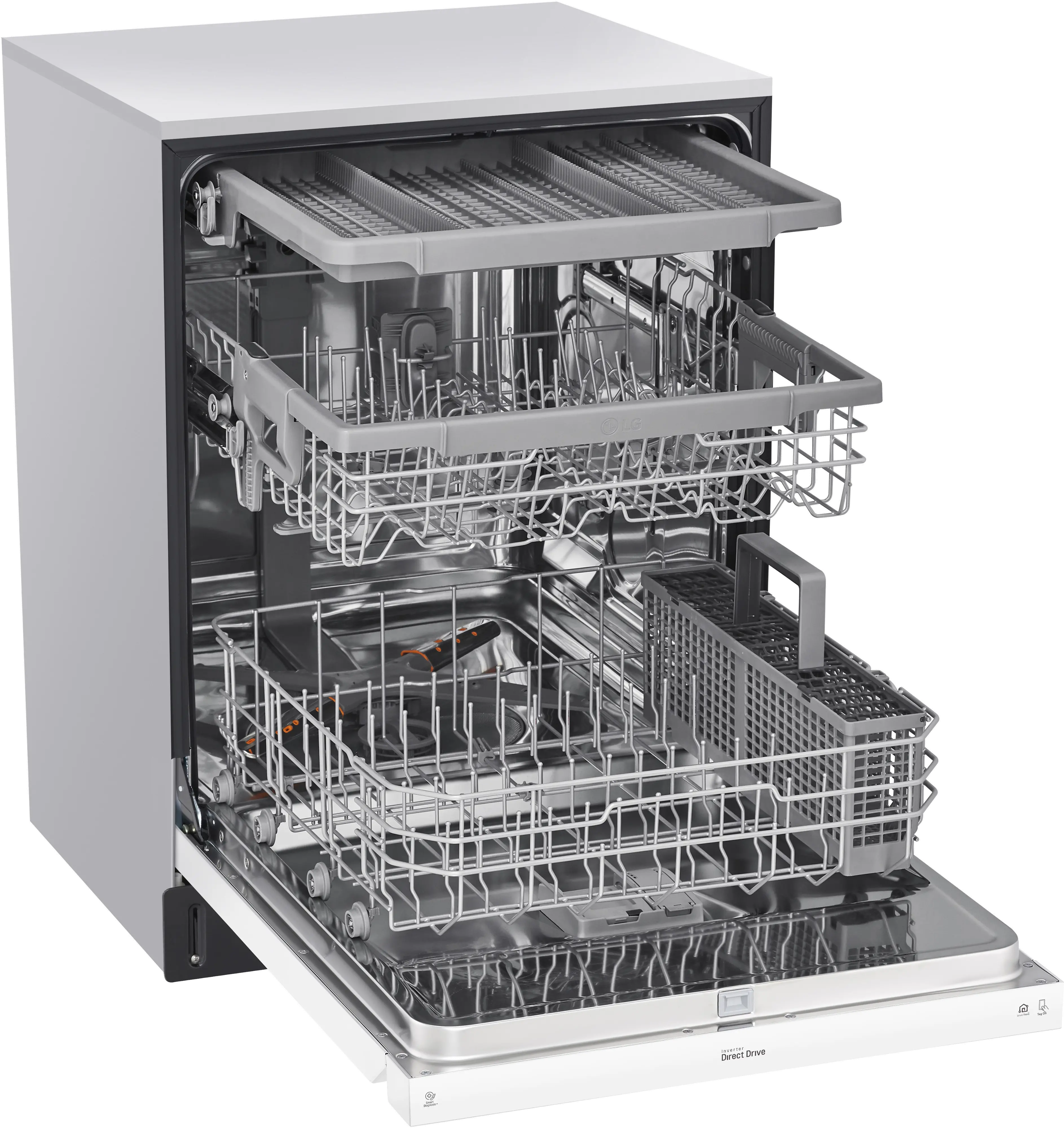 LDFN4542W LG Front Control Dishwasher - White-6