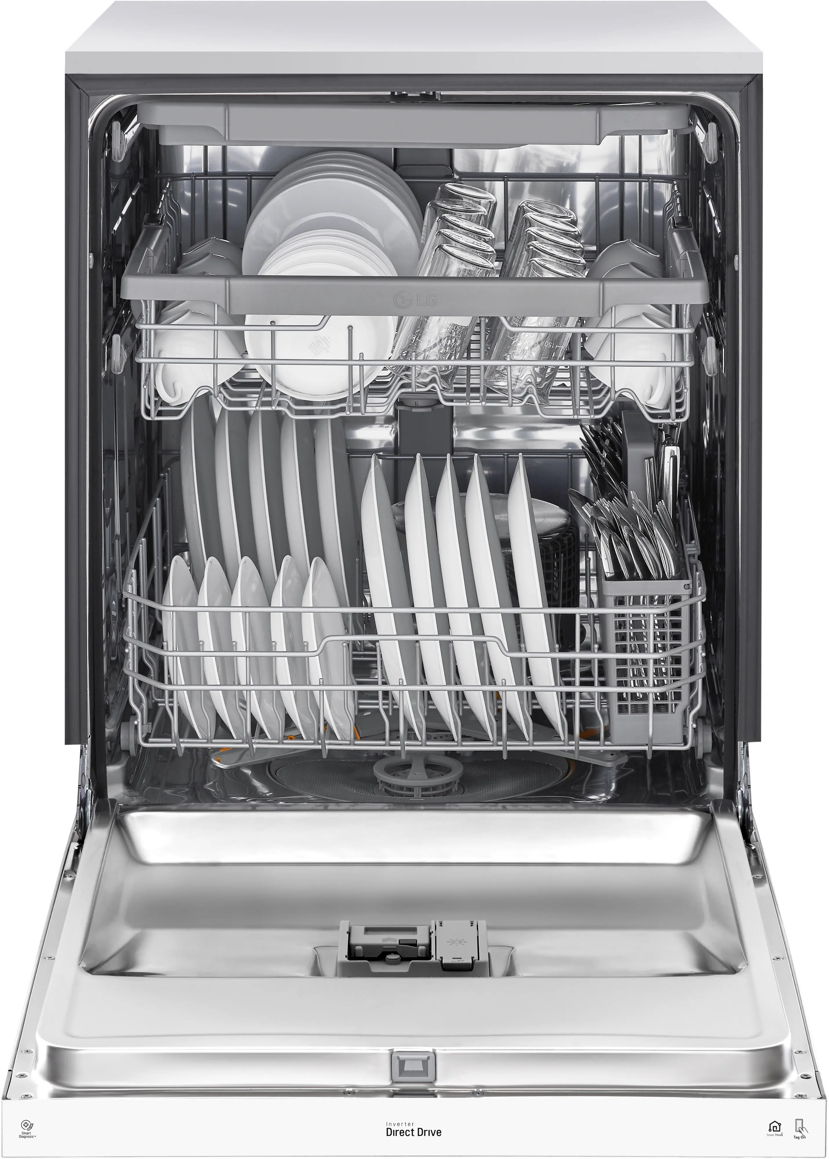 LDFN4542W LG Front Control Dishwasher - White-7