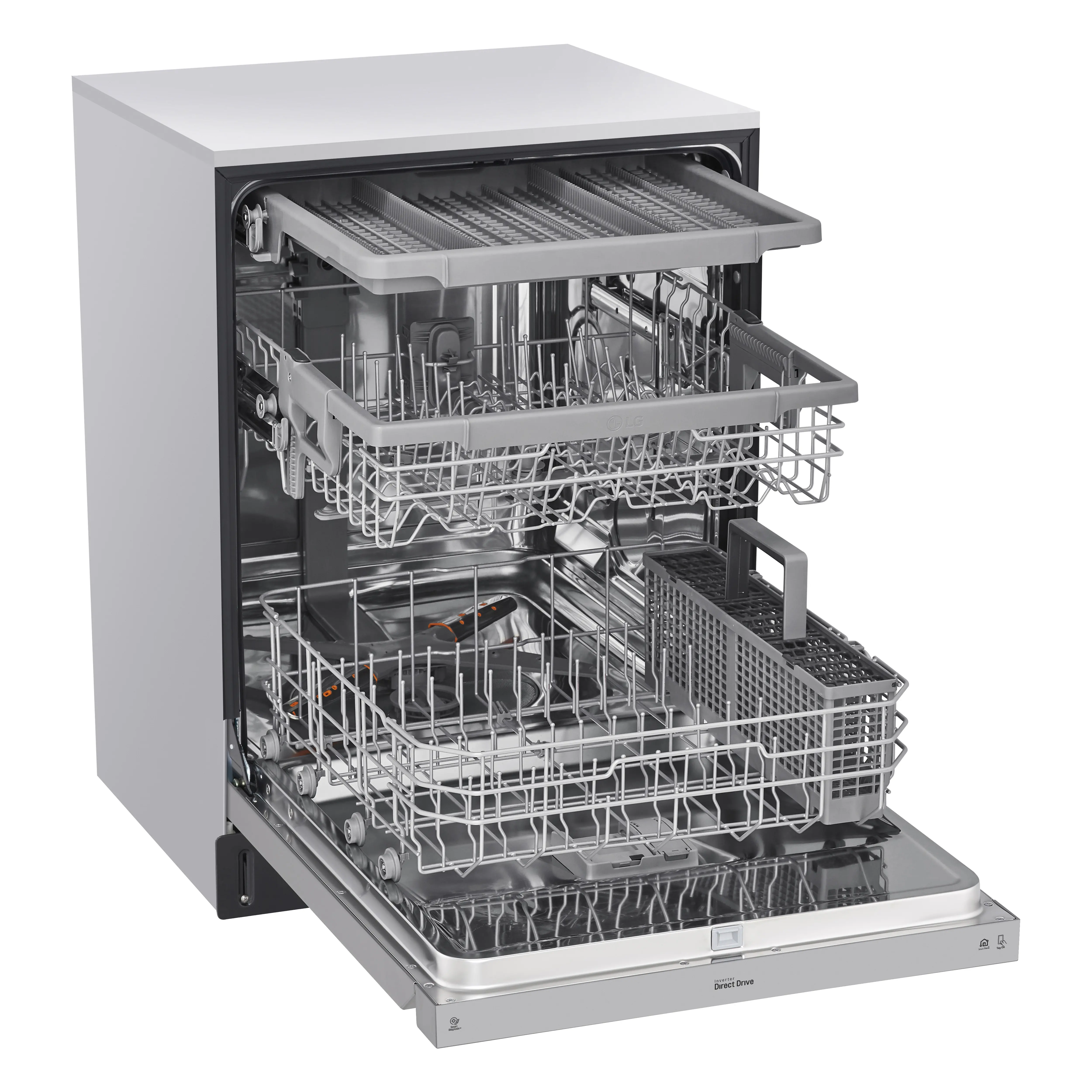 LDFN4542S LG Front Control Dishwasher - Stainless Steel-2
