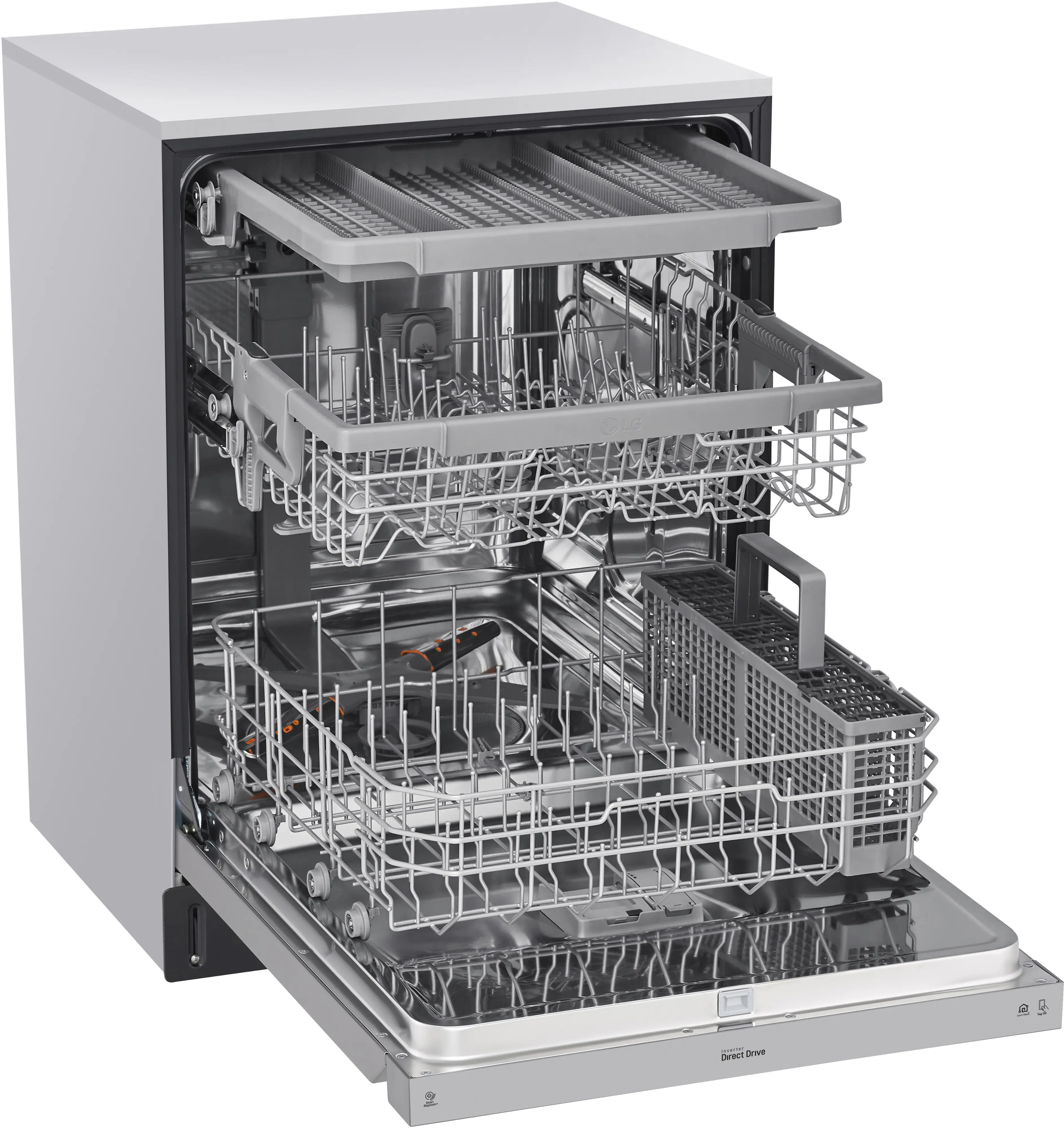 LDFN4542S LG Front Control Dishwasher - Stainless Steel-4